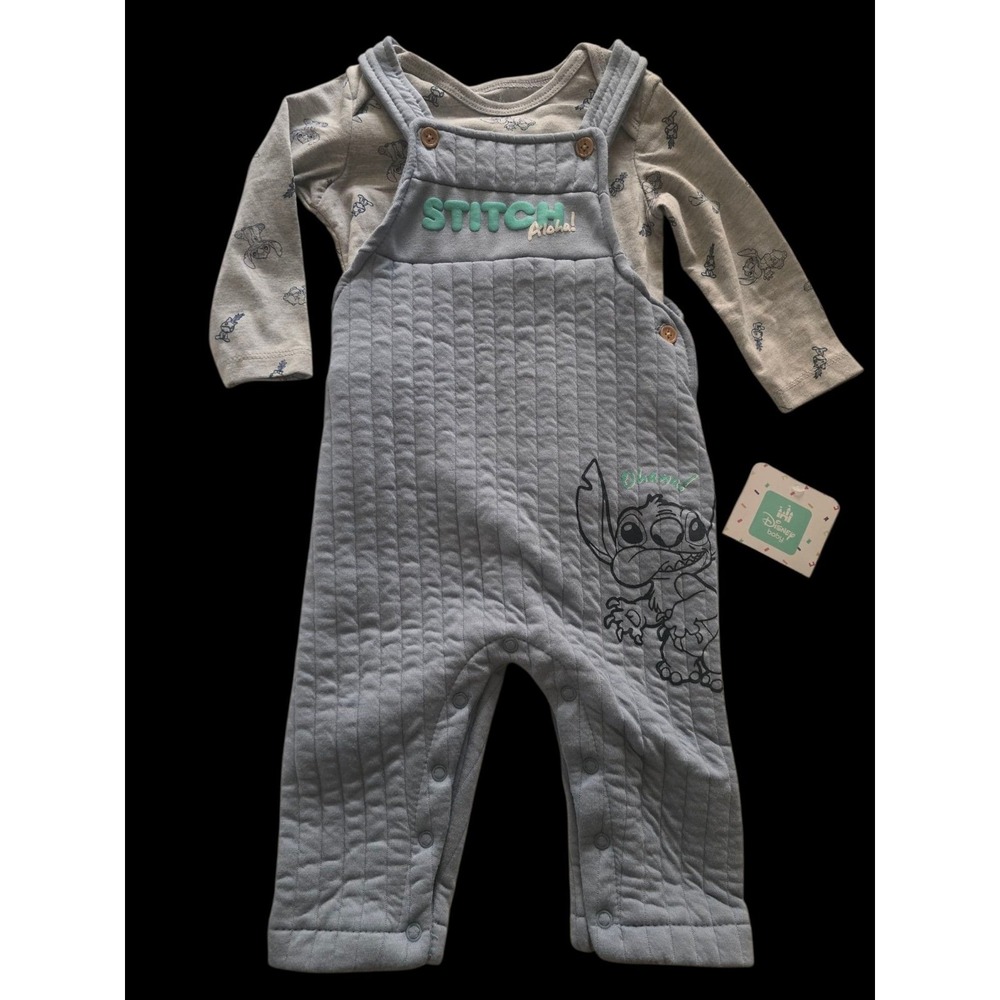 New Disney. Lilo STITCH Overalls OUTFIT 12 M